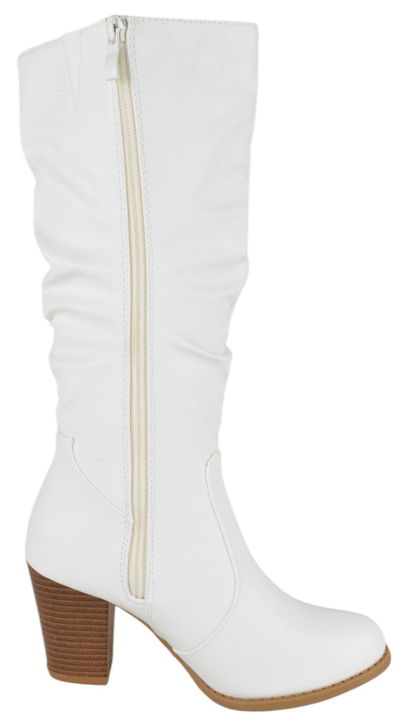 SAFETY-53 White PU Forever Boots