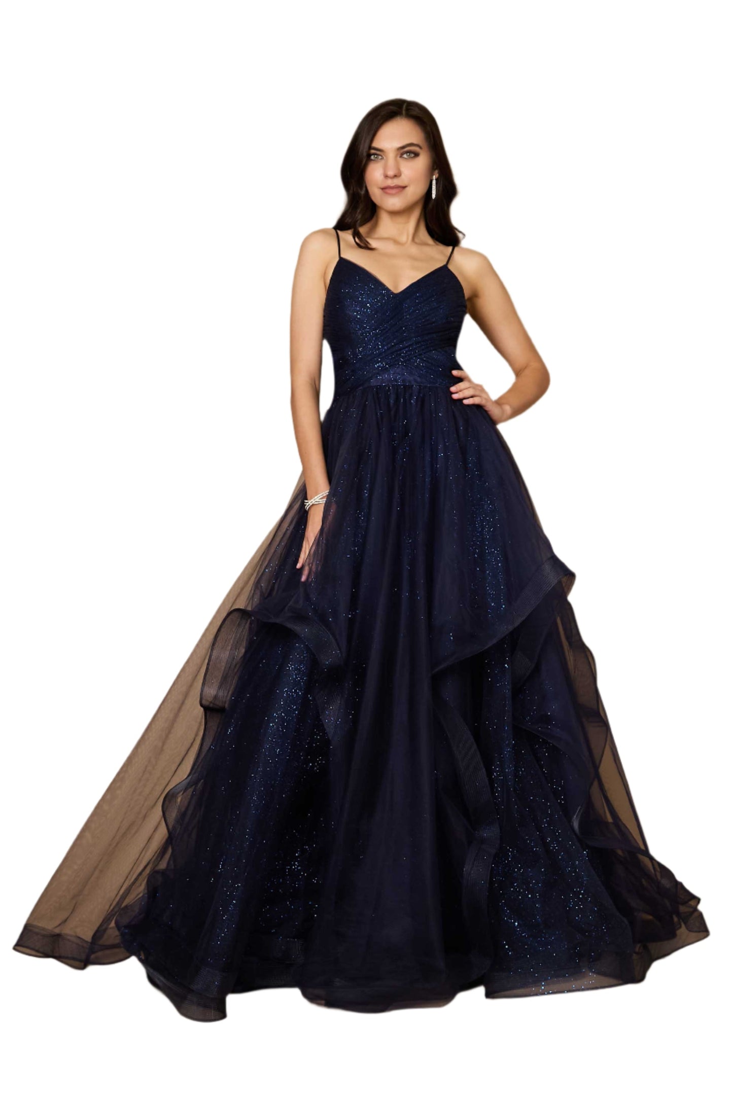 Dylan and Davids Sparkling Full-Length Formal Gown Ball Gown