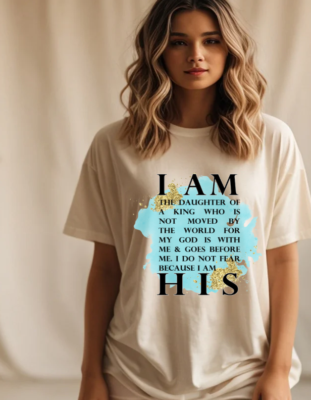 Christian T-shirt- I am His- faith based-0
