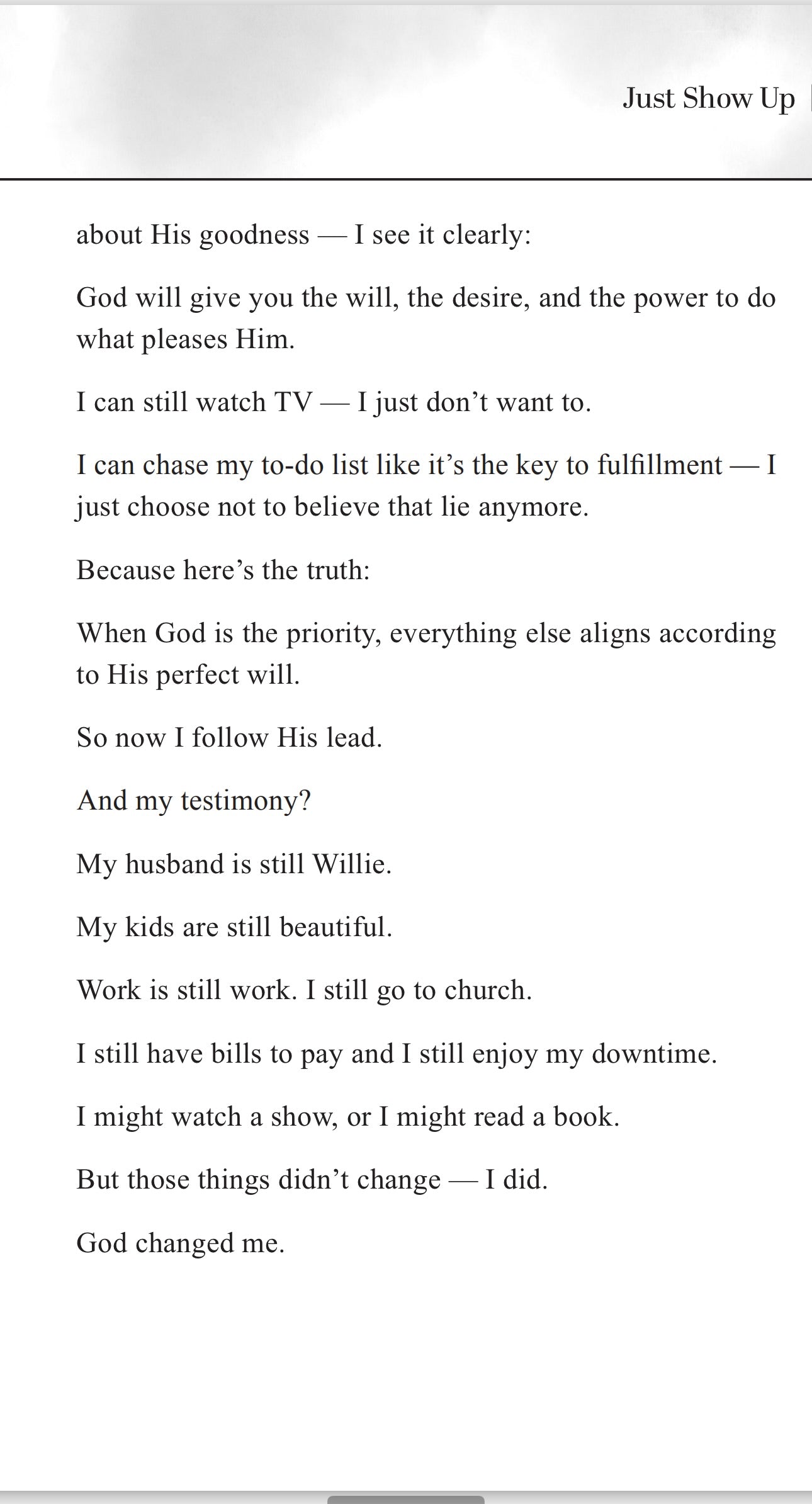 Just Show Up - A Daughter's Daily Yes to God (Order Now, Ships 11/25/25)