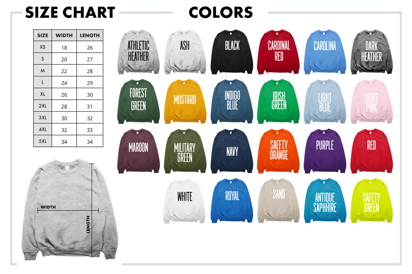 Christian Sweatshirt-Pray Wait Trust- Faith based-1