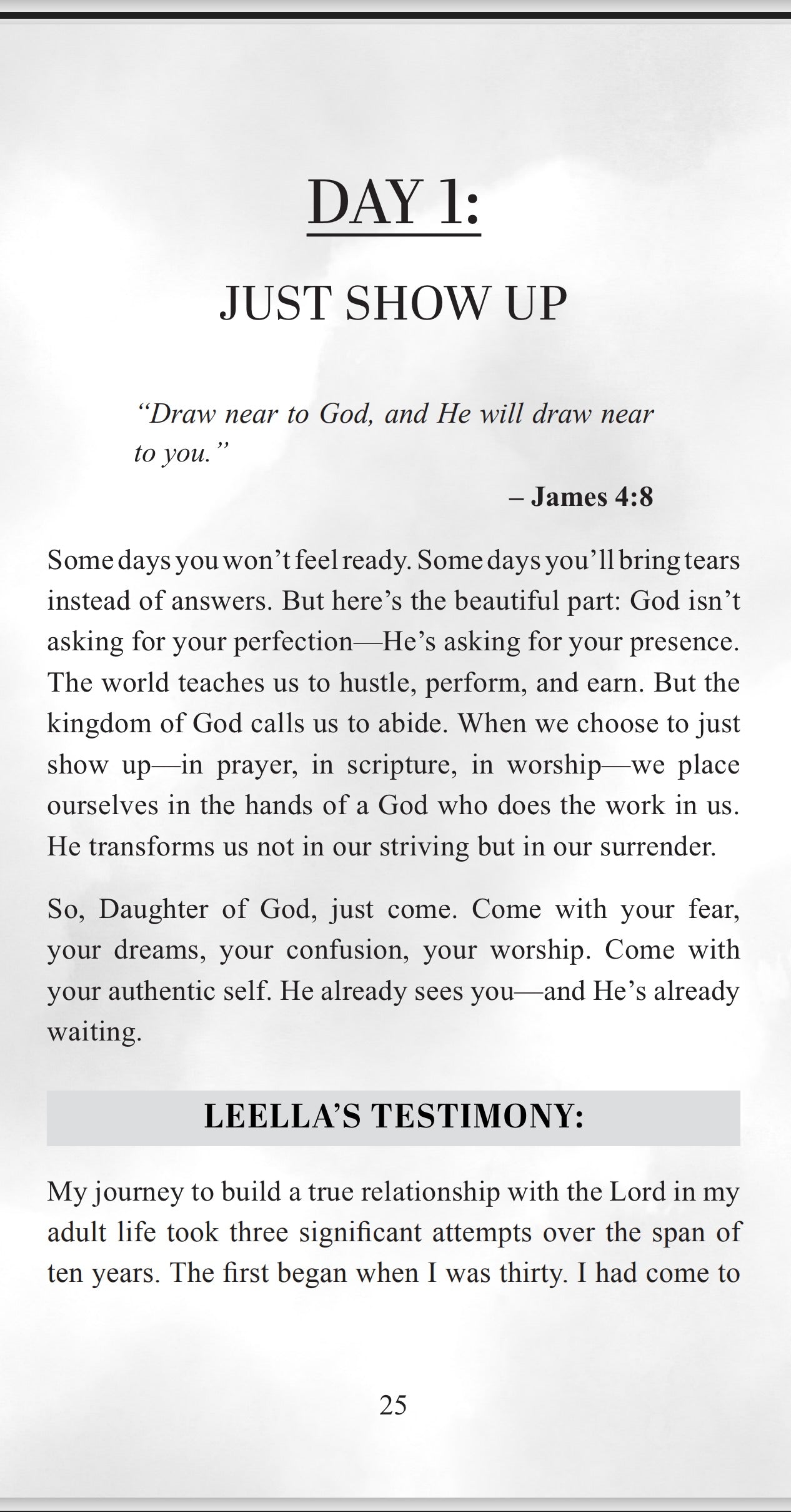 Just Show Up - A Daughter's Daily Yes to God (Order Now, Ships 11/25/25)