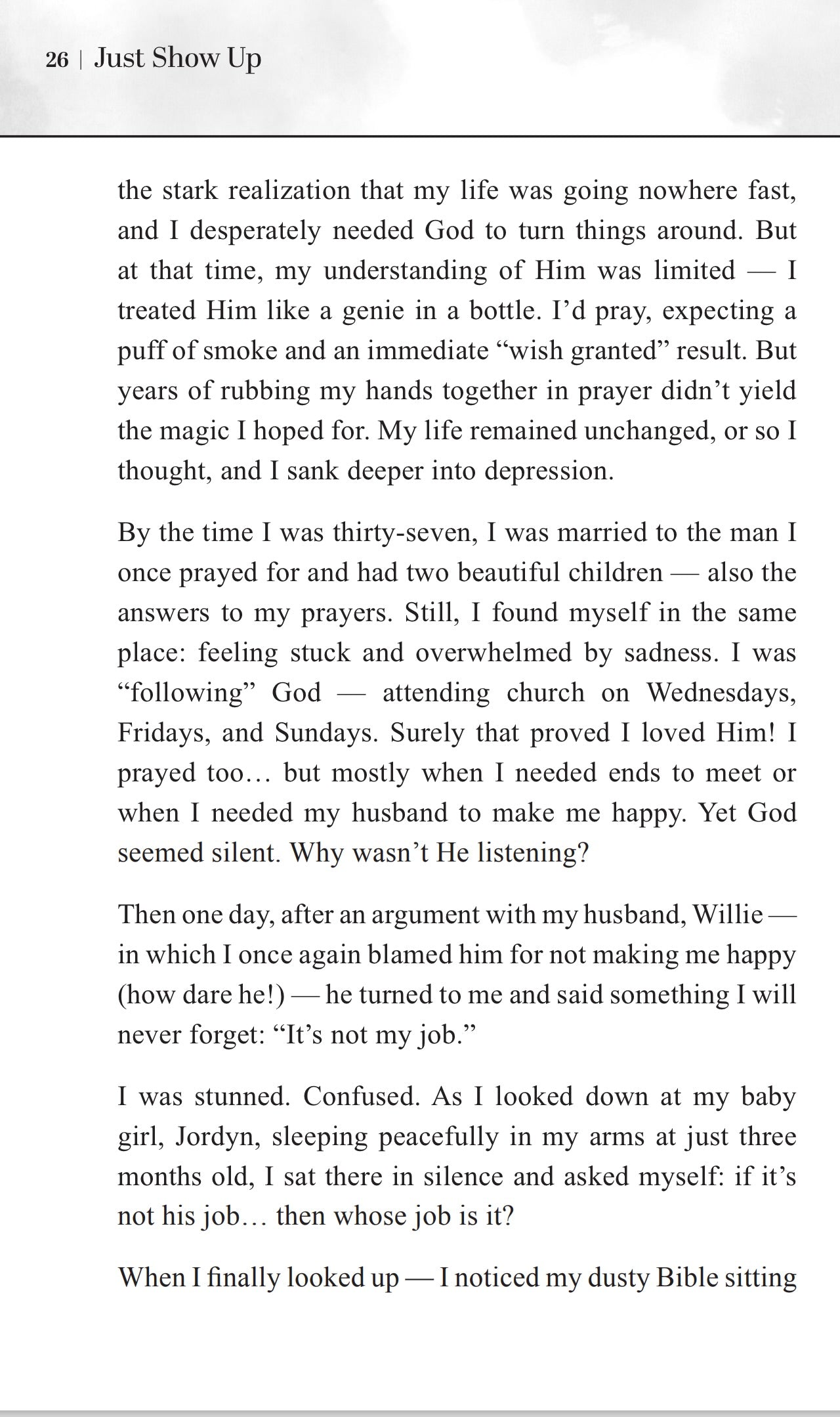 Just Show Up - A Daughter's Daily Yes to God (Order Now, Ships 11/25/25)