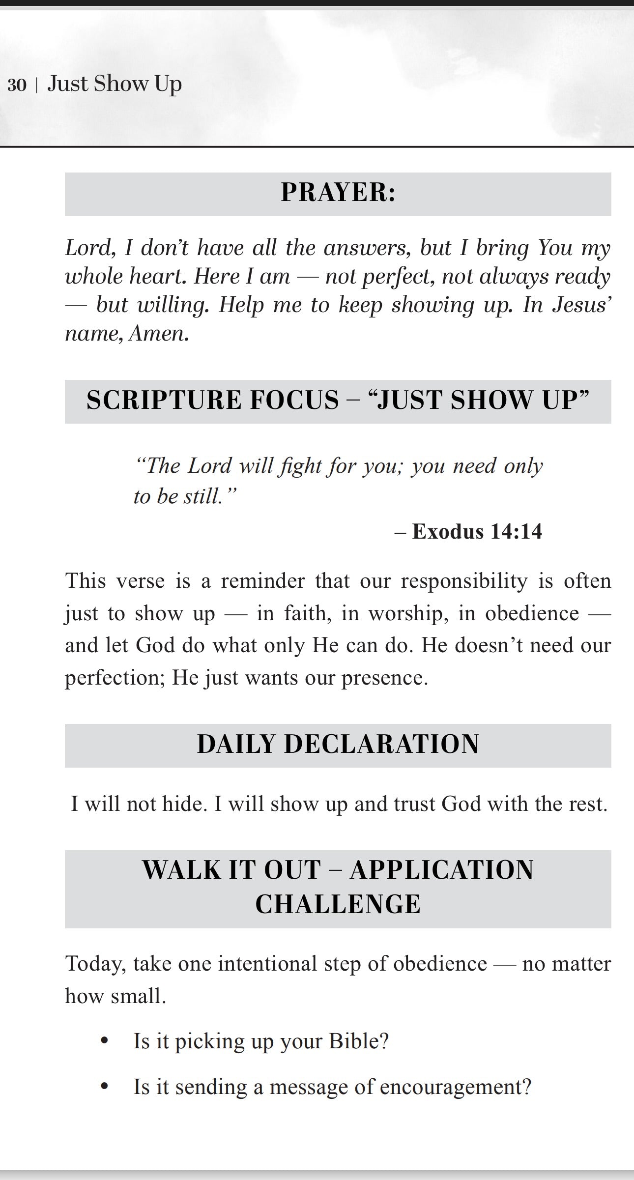 Just Show Up - A Daughter's Daily Yes to God (Order Now, Ships 11/25/25)