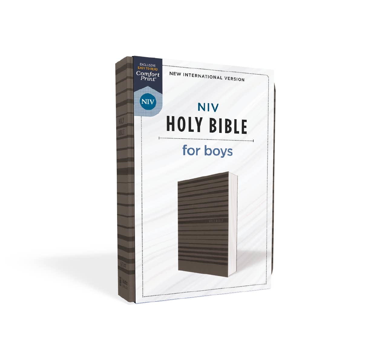 NIV Bible for Boys, Soft Touch Edition, Leathersoft, Gray