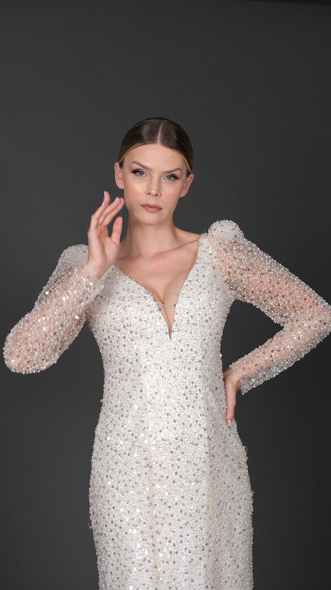 PEKAY narrow skirt A-line wedding dress